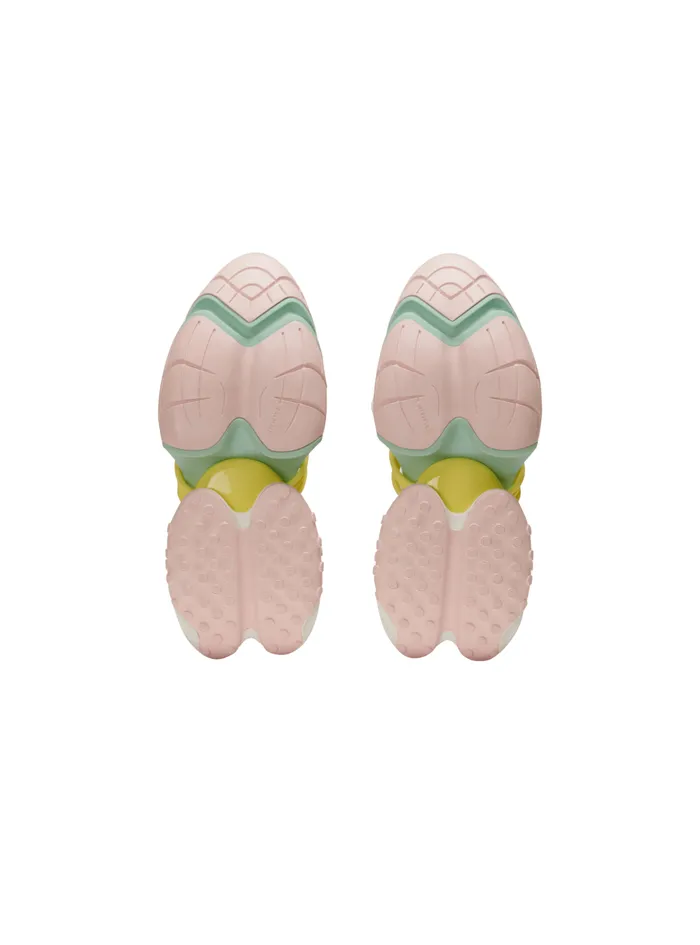 Unicorn Wave Trainers In Neoprene And Calfskin Multicolor Women Balmain Sneakers