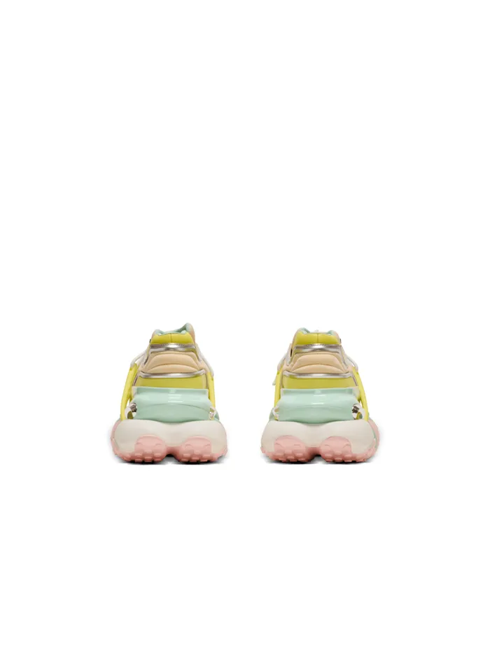 Unicorn Wave Trainers In Neoprene And Calfskin Multicolor Women Balmain Sneakers
