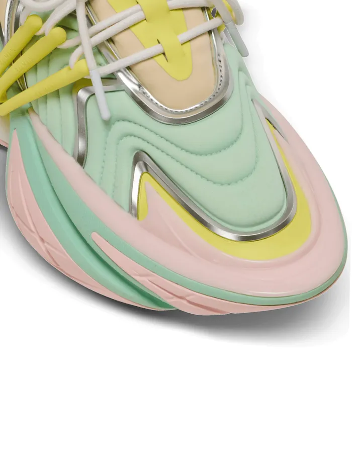 Unicorn Wave Trainers In Neoprene And Calfskin Multicolor Women Balmain Sneakers