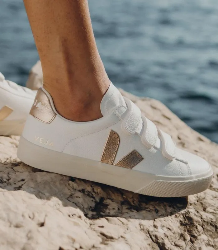 VEJA Recife Women RECIFE LEATHER WHITE PLATINE