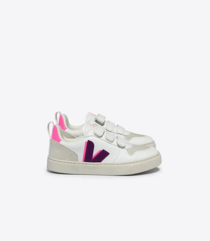 VEJA V10 Kids V10 CWL WHITE MAGENTA SARI