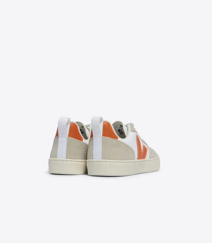 VEJA V10 Kids V10 LACES LEATHER WHITE FURY ALMOND