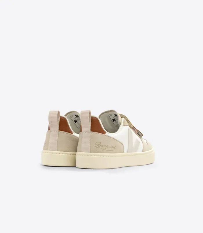 VEJA V10 Kids V10 LEATHER VEJA X BONPOINT MULTICO ALMOND