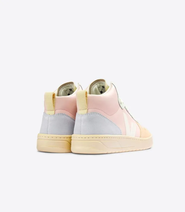 VEJA V15 Women V15 LEATHER PETALE WHITE MULTICO