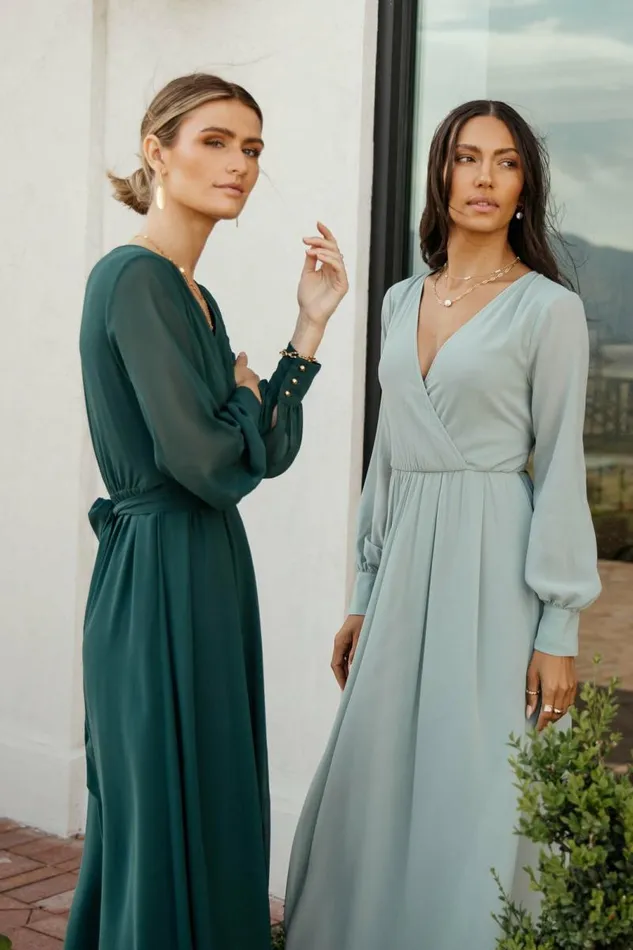 Veronica Maxi Dress In Emerald 8211 FINAL SALE Emerald Women Bohme Dresses