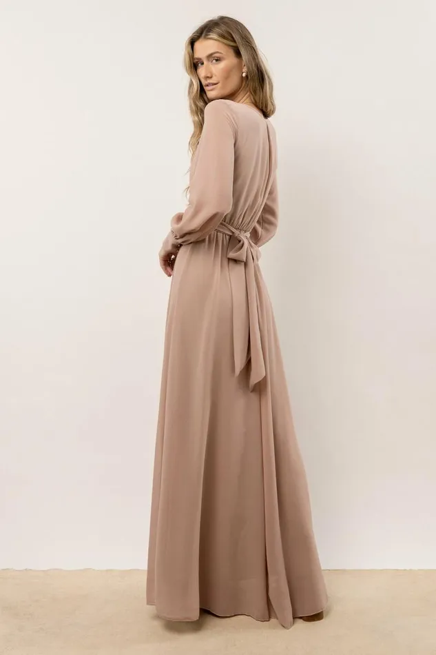 Veronica Maxi Dress In Taupe 8211 FINAL SALE Taupe Women Bohme Dresses
