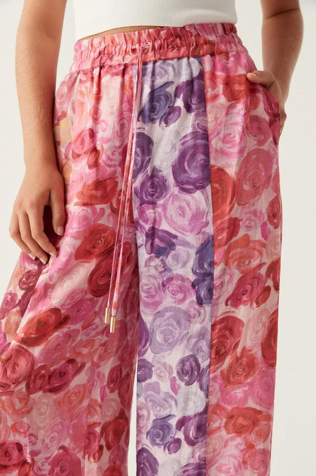 Vision Relaxed Pant Kaleidoscopic Rose Women Aje Pants