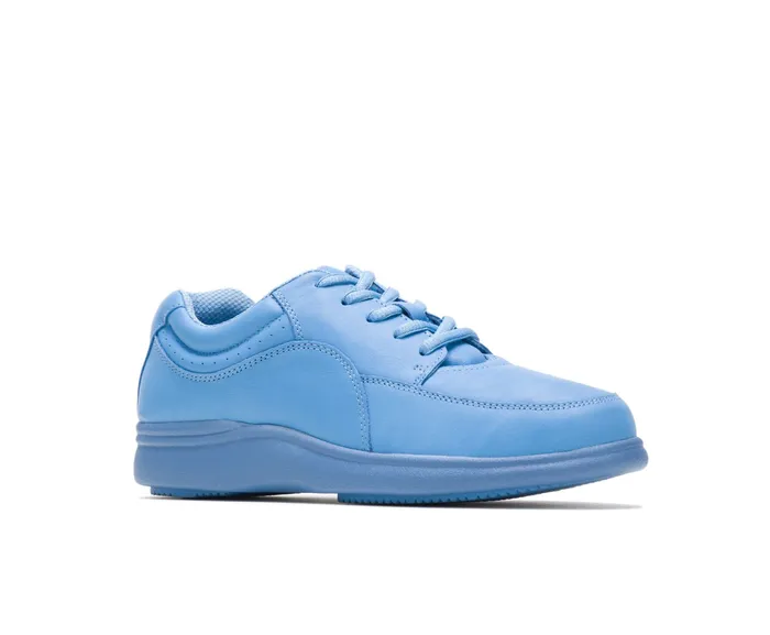 Walking Shoes Hush Puppies Women Power Walker Surf Blue Leather Walking Shoes Hush Puppies Women Power Walker Surf Blue Leather