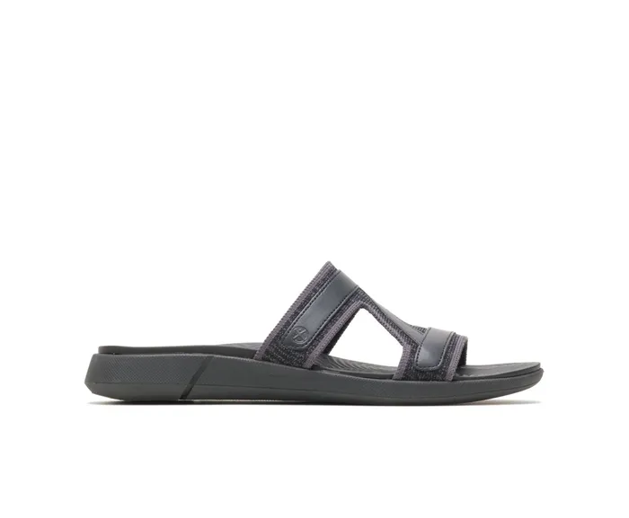 Willa Knit Slide Black Knit Sandals Hush Puppies Women
