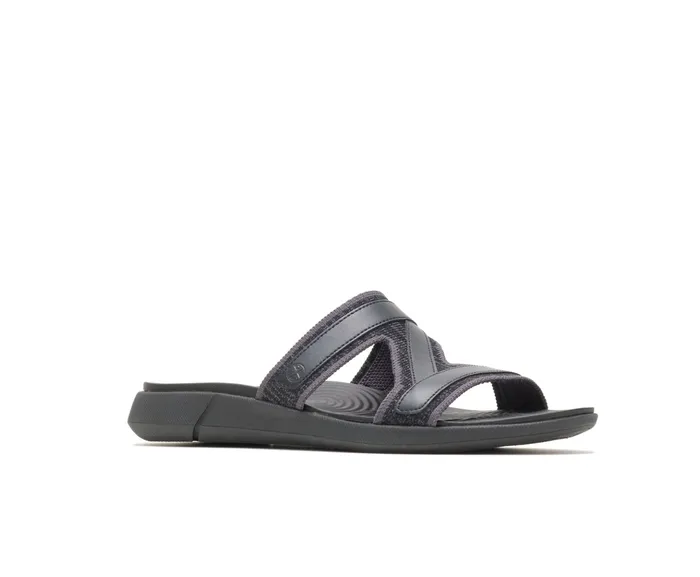 Willa Knit Slide Black Knit Sandals Hush Puppies Women
