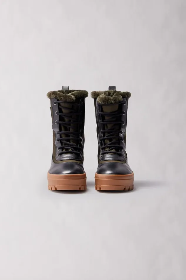 Winter Boots Men Mackage HERO Shearlinglined Winter Boot For Men Armyblack Winter Boots Men Mackage HERO Shearlinglined Winter Boot For Men Armyblack