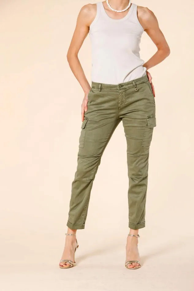 Woman Chile City Cargo Pants In Stretch Satin Curvy Mason039s Pants