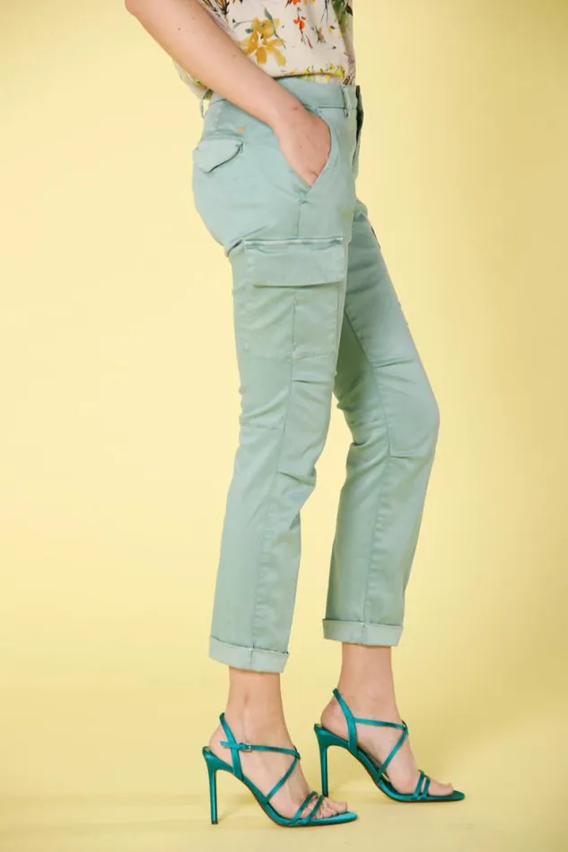 Woman Chile City Cargo Pants In Stretch Satin Curvy Mason039s Pants