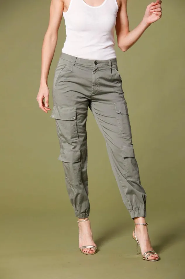 Woman Evita Cargo Cargo Pants In Gabardine With Details Curvy Mason039s Pants