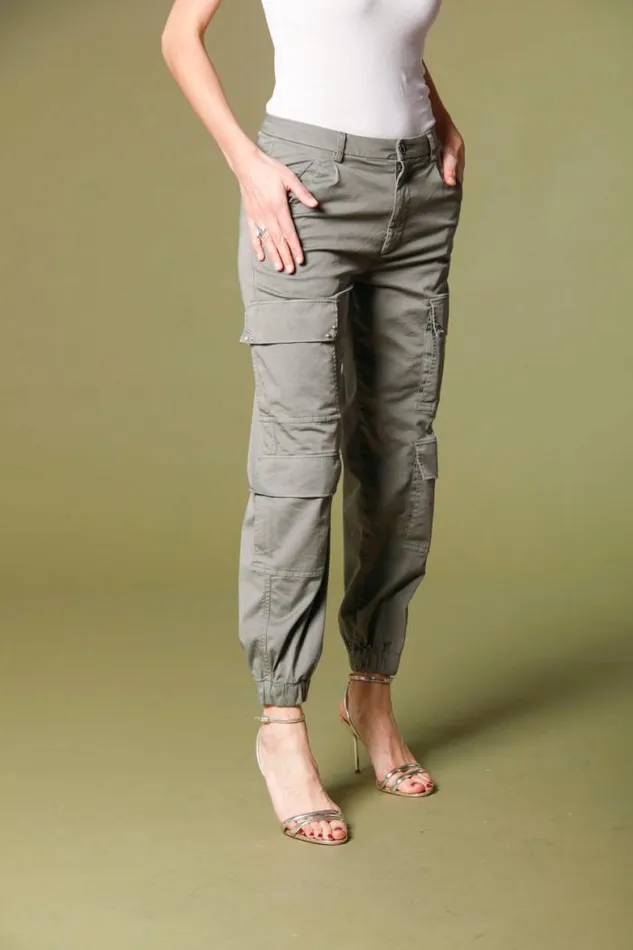 Woman Evita Cargo Cargo Pants In Gabardine With Details Curvy Mason039s Pants