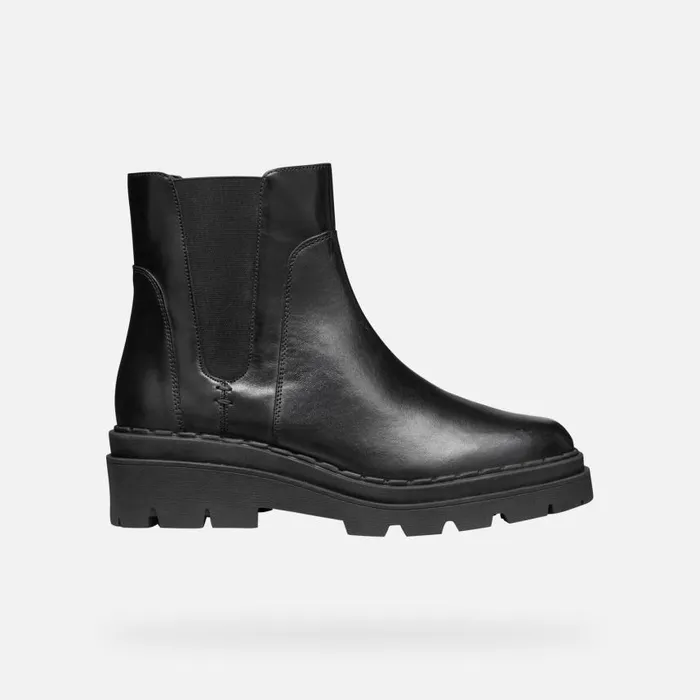 Woman Geox Ankle Boots FELLENY WOMAN Black Chelsea Boots Black