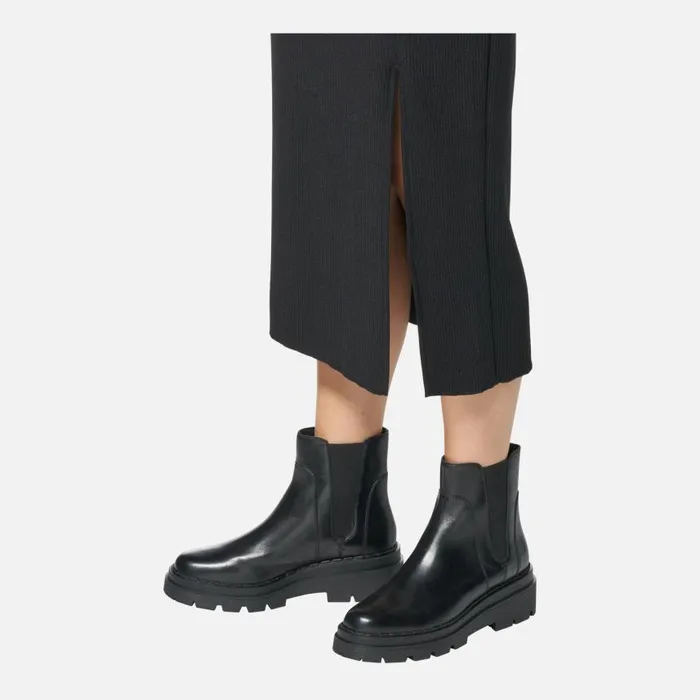 Woman Geox Ankle Boots FELLENY WOMAN Black Chelsea Boots Black