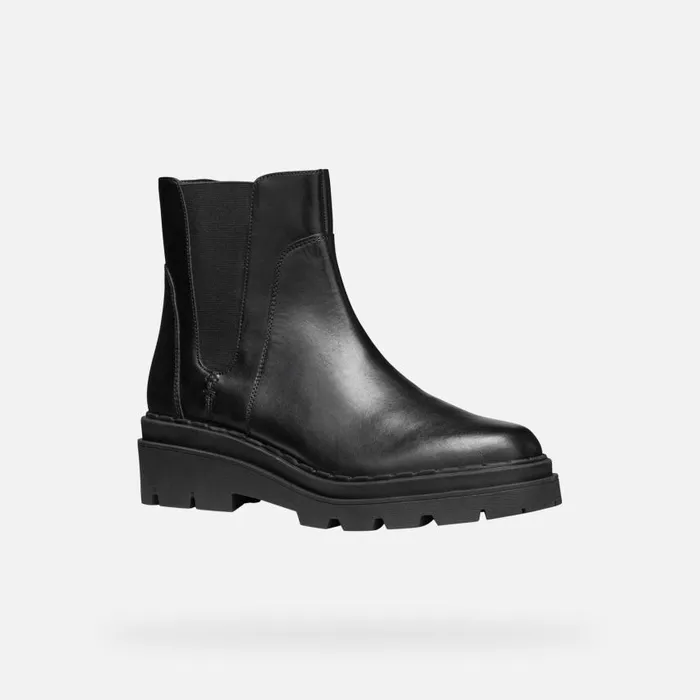 Woman Geox Ankle Boots FELLENY WOMAN Black Chelsea Boots Black