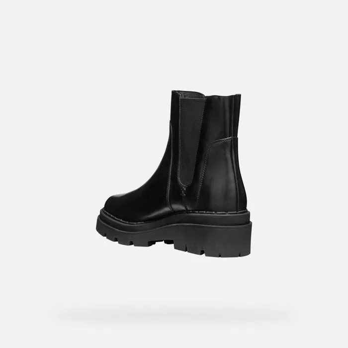 Woman Geox Ankle Boots FELLENY WOMAN Black Chelsea Boots Black