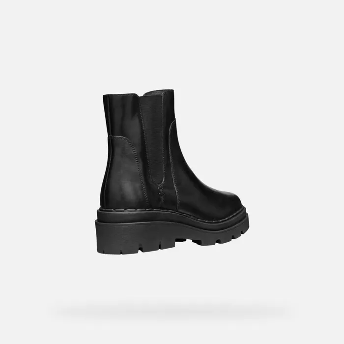 Woman Geox Ankle Boots FELLENY WOMAN Black Chelsea Boots Black