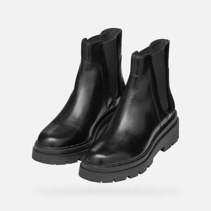 Woman Geox Ankle Boots FELLENY WOMAN Black Chelsea Boots Black