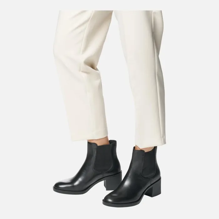 Woman Geox Ankle Boots SERILDA 60 WOMAN Black Medium Heel Ankle Boots Black