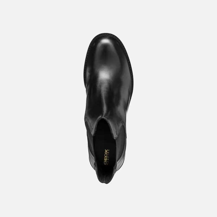 Woman Geox Ankle Boots SERILDA 60 WOMAN Black Medium Heel Ankle Boots Black