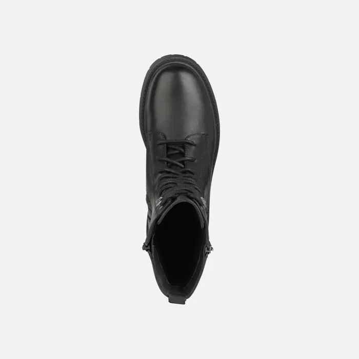 Woman Geox Ankle Boots SPHERICA EC7 WOMAN Black Combat Boots Black
