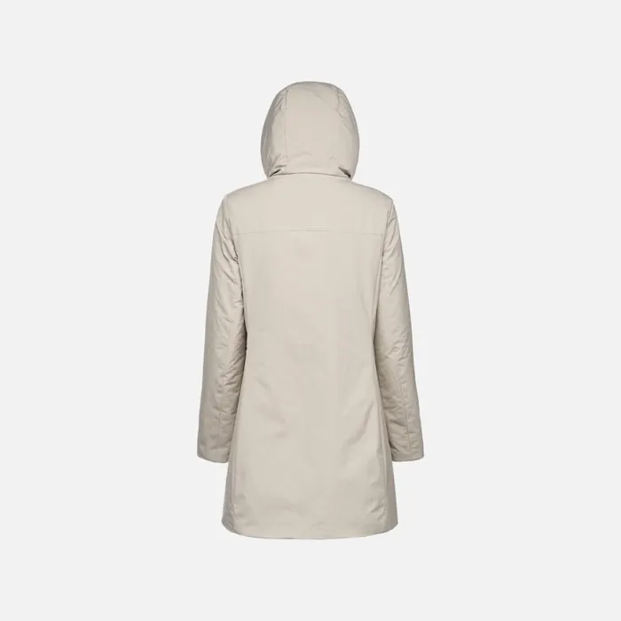 Woman Geox Jackets SPHERICA WOMAN String Long Parka String