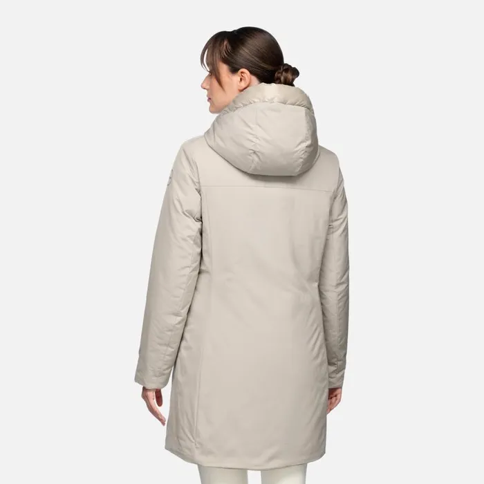 Woman Geox Jackets SPHERICA WOMAN String Long Parka String