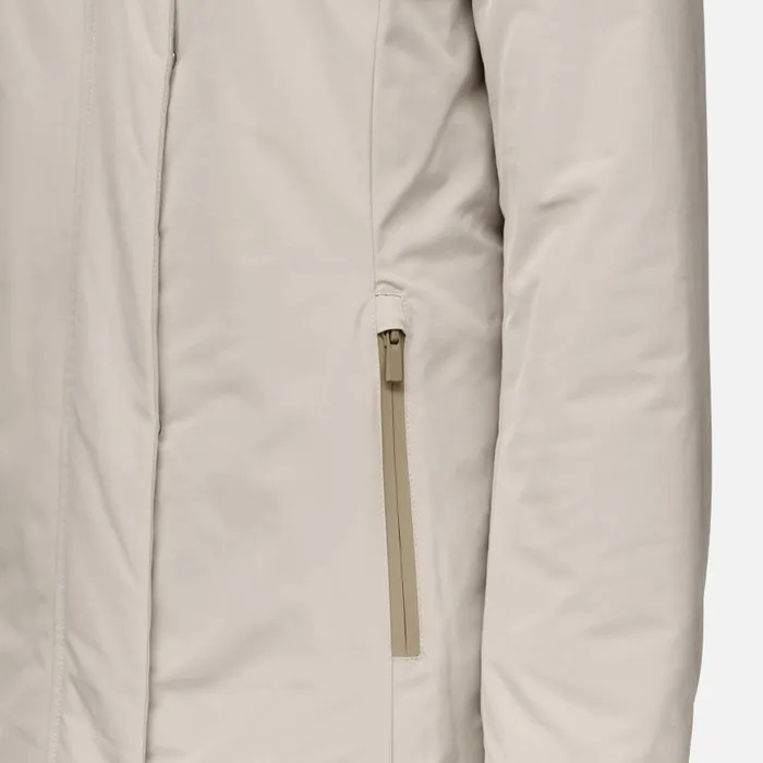 Woman Geox Jackets SPHERICA WOMAN String Long Parka String