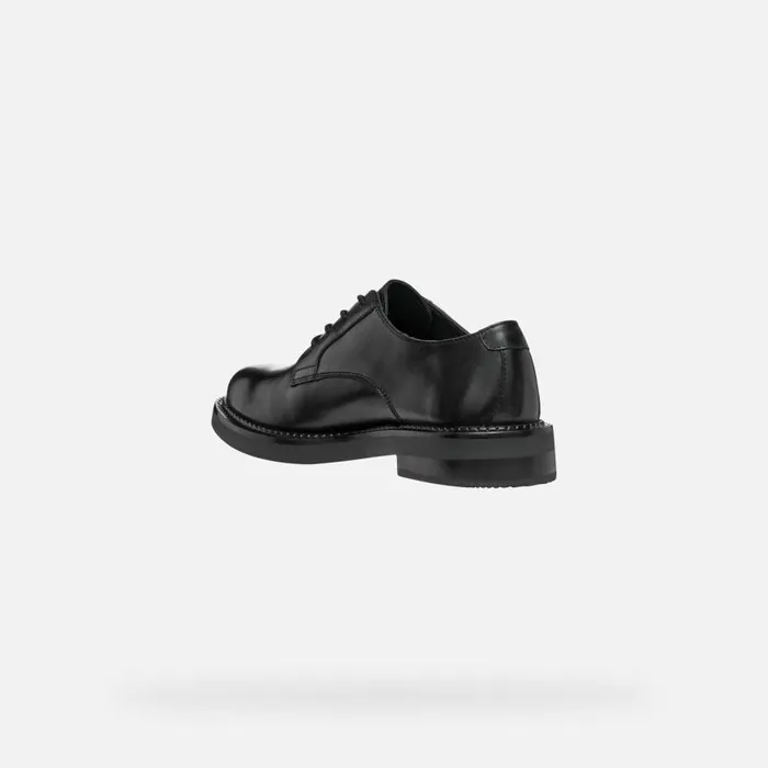 Woman Geox Lace Ups And Brogues SERILDA WOMAN Black Laceup Shoes Black
