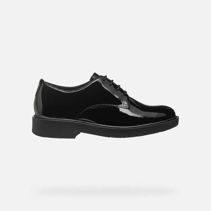 Woman Geox Lace Ups And Brogues SPHERICA EC1 WOMAN Black Laceup Shoes Black