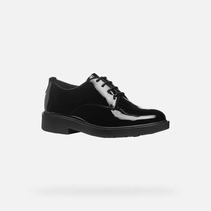 Woman Geox Lace Ups And Brogues SPHERICA EC1 WOMAN Black Laceup Shoes Black