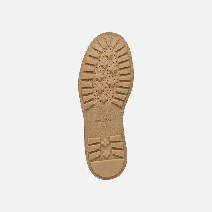 Woman Geox Loafers ELIDEA WOMAN Dark Camel Suede Loafers Dark Camel