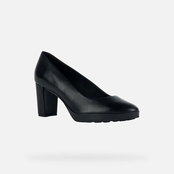 Woman Geox Pumps WALK PLEASURE 60 Women039s Black Medium Heel Pumps Geox Black