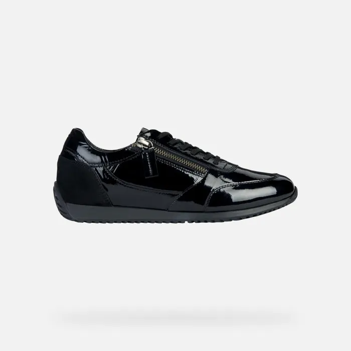 Woman Geox Sneakers CALITHE A Low Top Sneakers Black Woman Geox Black
