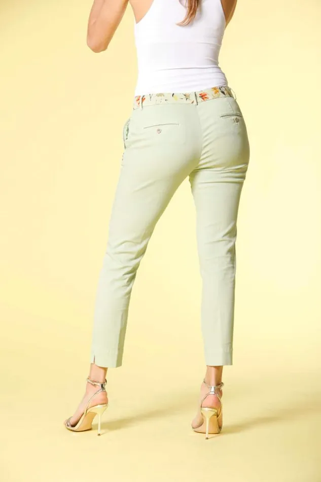 Woman Jaqueline Capri Capri Chino Pants In Piquet With Patch Curvy Mason039s Pants