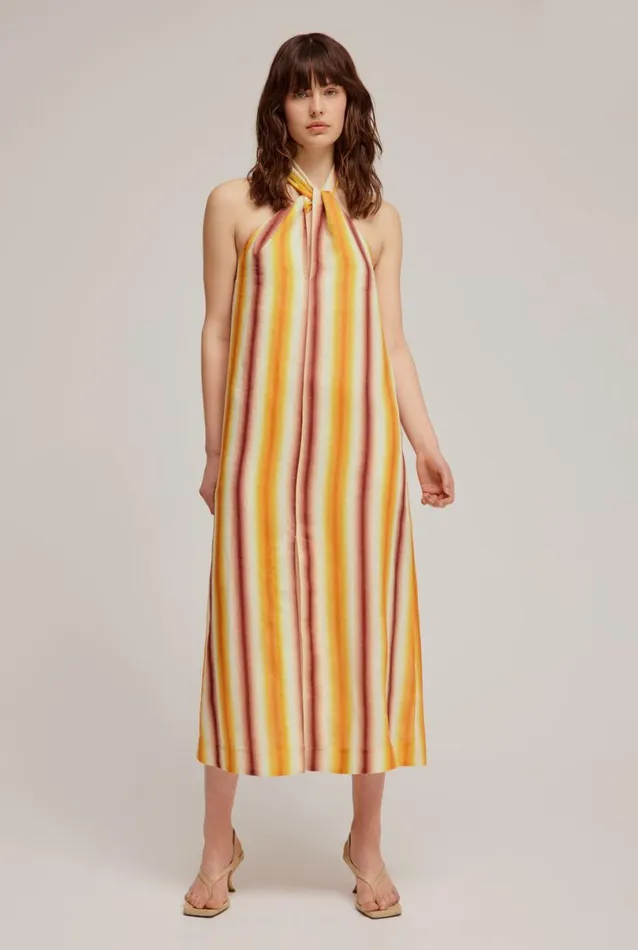 Woman Venroy Dresses Linen Halter Dress