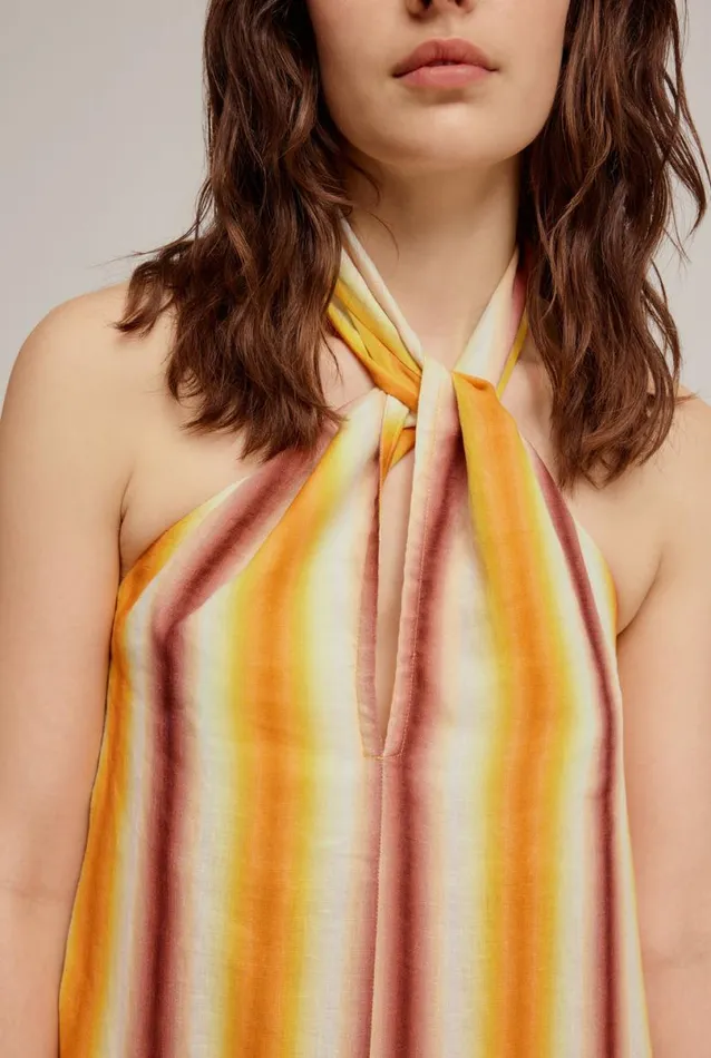 Woman Venroy Dresses Linen Halter Dress