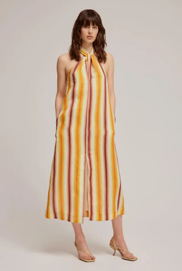 Woman Venroy Dresses Linen Halter Dress