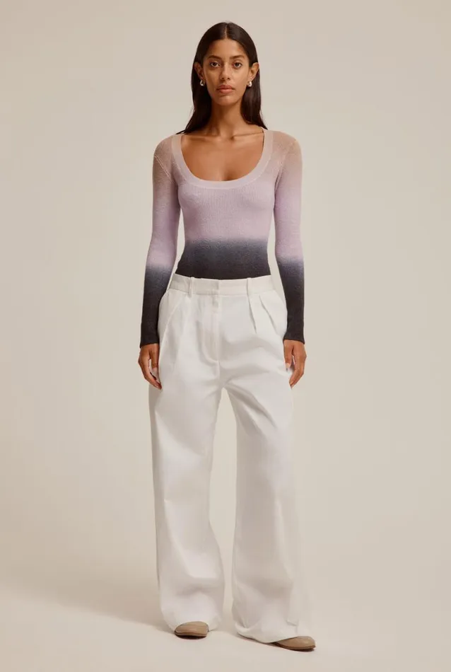 Woman Venroy Pants Cotton Pleated Chino