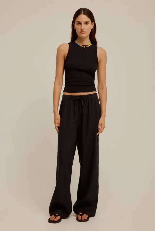 Woman Venroy Pants Wide Leg Linen Pant