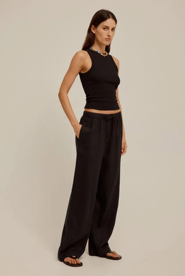 Woman Venroy Pants Wide Leg Linen Pant