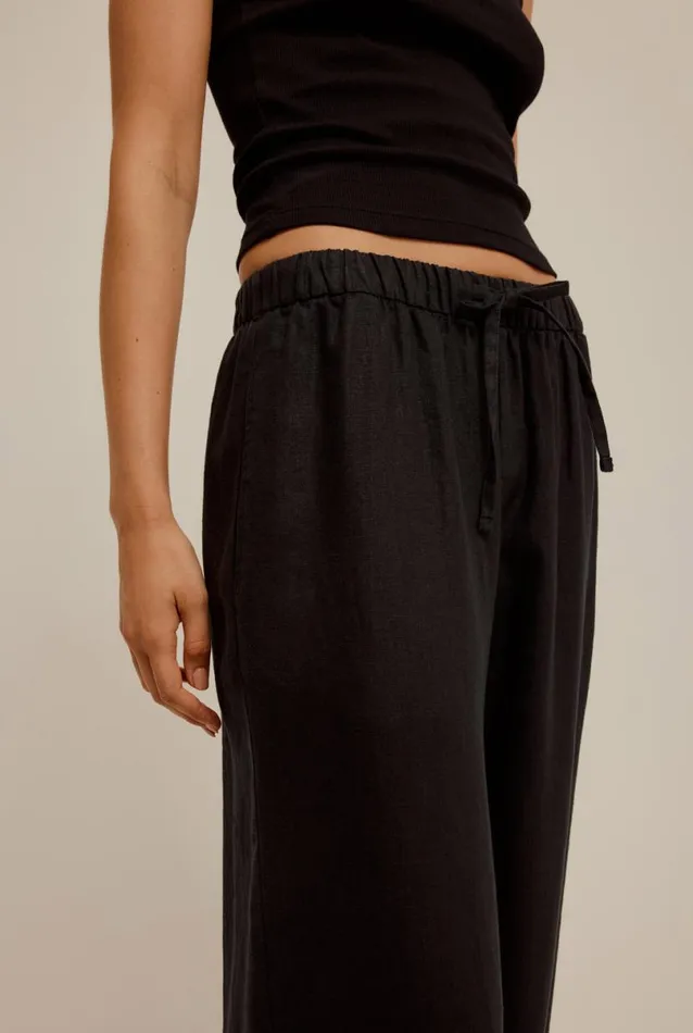 Woman Venroy Pants Wide Leg Linen Pant