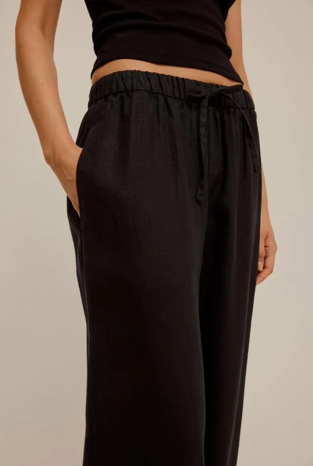 Woman Venroy Pants Wide Leg Linen Pant
