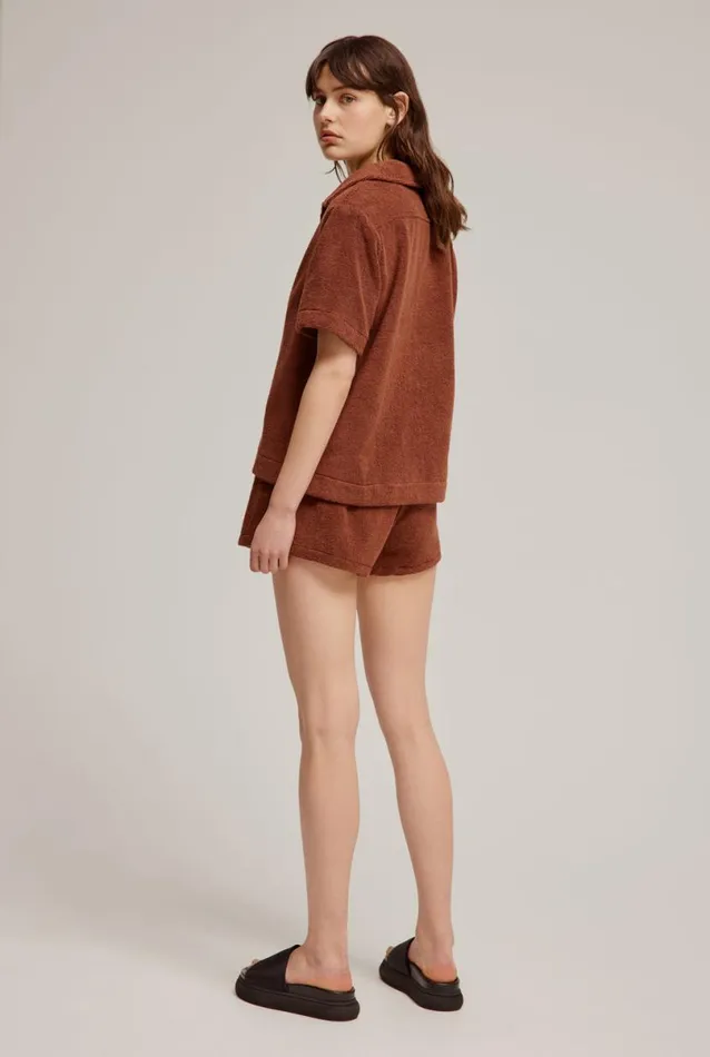 Woman Venroy Shorts Woven Terry Lounge Short