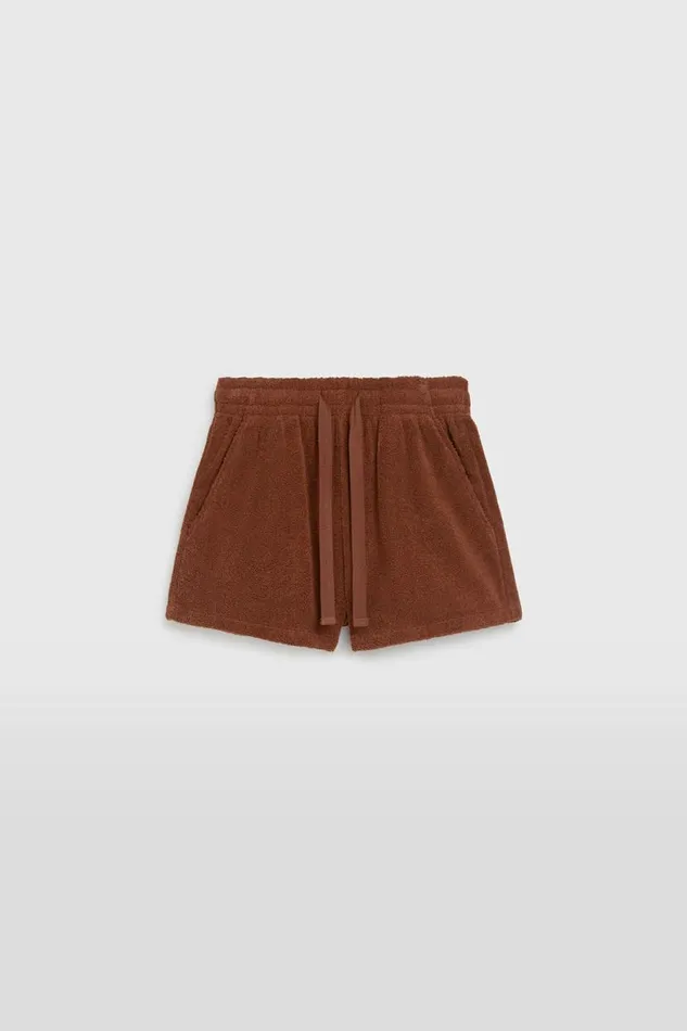 Woman Venroy Shorts Woven Terry Lounge Short