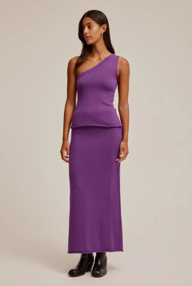 Woman Venroy Skirts Wool Cashmere Midi Skirt