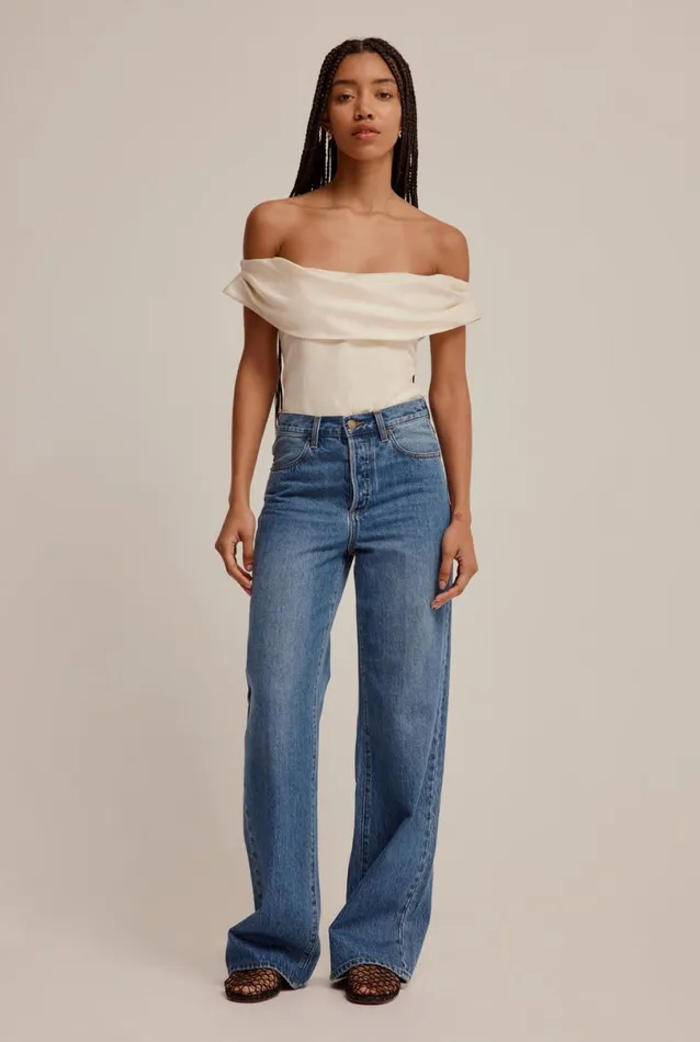 Woman Venroy Tops Silk Cowl Neck Bodice